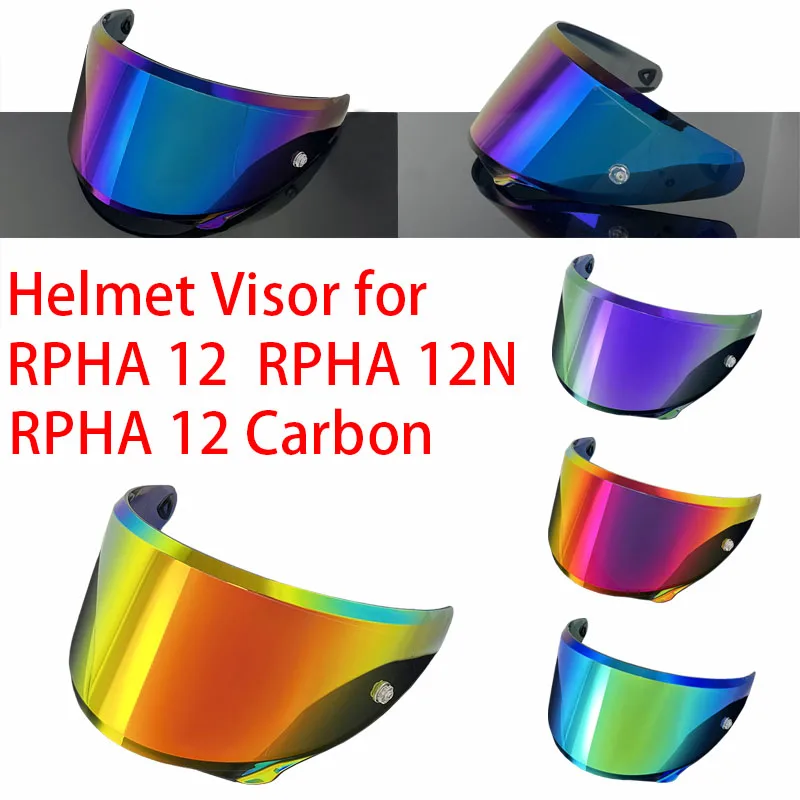 

RPHA 12 Лицевой щиток для HJC RPHA 12 Carbon Rpha12 N HJ42 Шлем Козырек Линза Противотуманная УФ-защита Высокая четкость Viseira Capacete