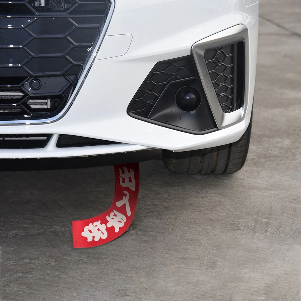 

2pcs Car Towing Racing Trend Emergency Recovery Strap Nylon Road Bumper Decoration Durable Polyester Webbing Straps