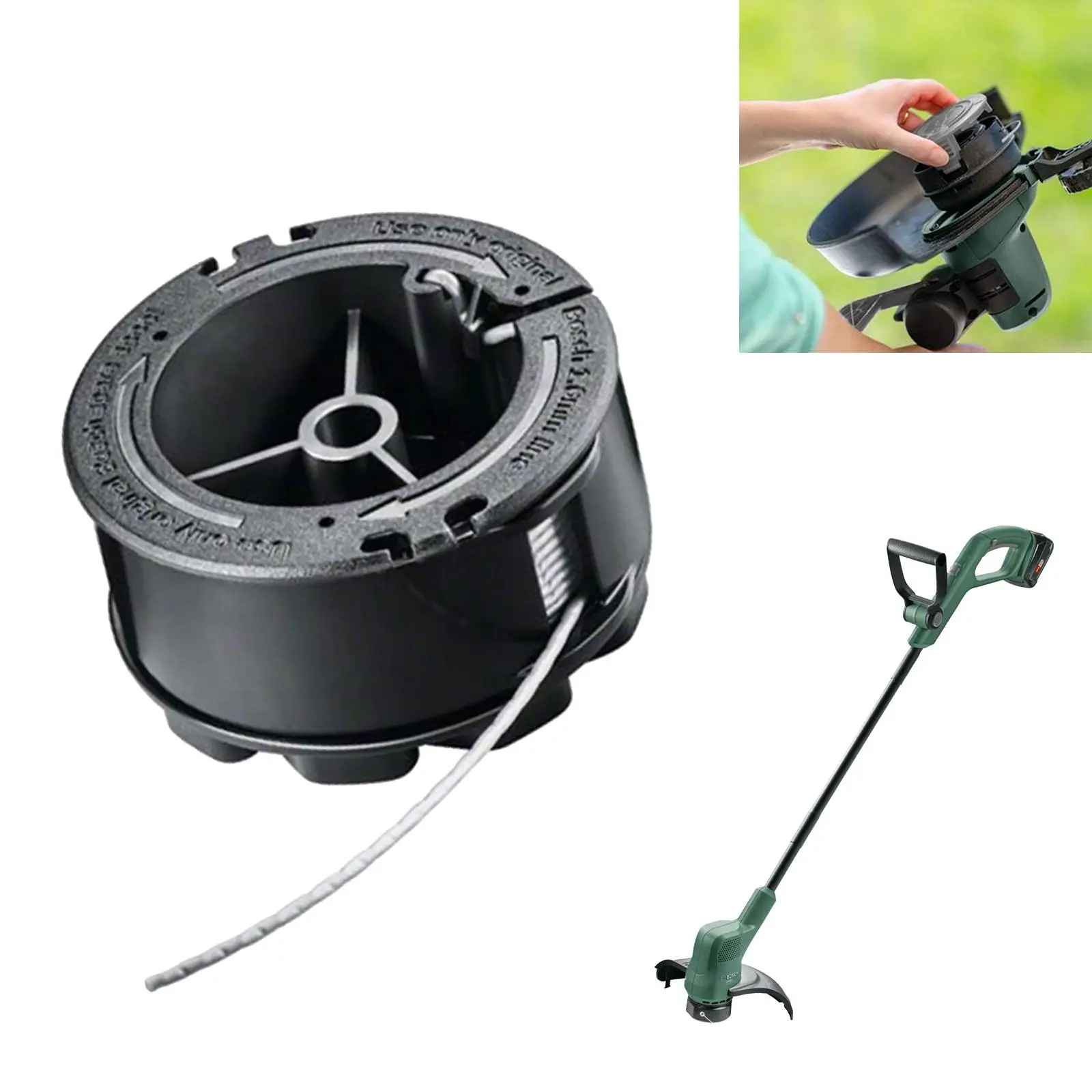 3pcs Nylon Spool For Bosch Line Spool UniversalGrassCut ‎F016800570 Grass Trimmer Replacement Accessories