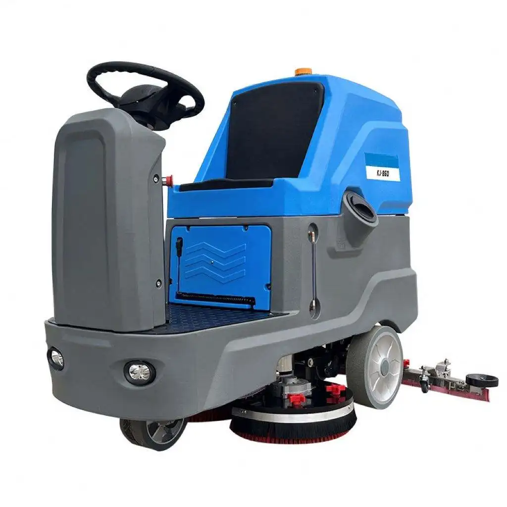 Supermarket Electric Floor Cleaning Machine Ride-On FScrubber Street Sweeper Machine Floor Washer Automatic Scrubber