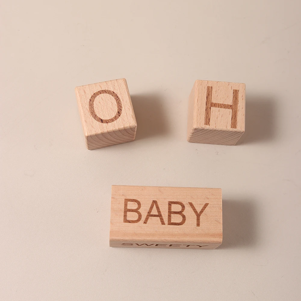 

Набор деревянных блоков OH BABY — 3 шт., 30 мм, блокноты из бука для девочек, маркер для век с вехами, ПРОПЫ для фотографий новорожденных