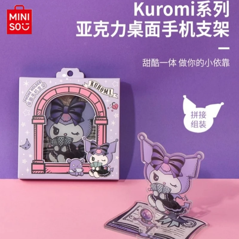 

Miniso Sanrio Kuromi Series Kuromi женский кронштейн акриловый мультяшный милый высокой ценности Настольный держатель в подарок