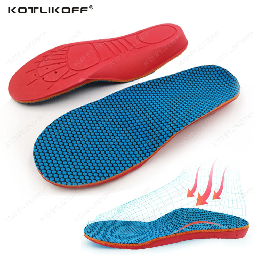 KOTLIKOFF Kids Orthotic Arch Support Insoles Flat Feet/Plantar Fasciitis Relief Heel Pain Inserts Care for Boys Girls Insoles
