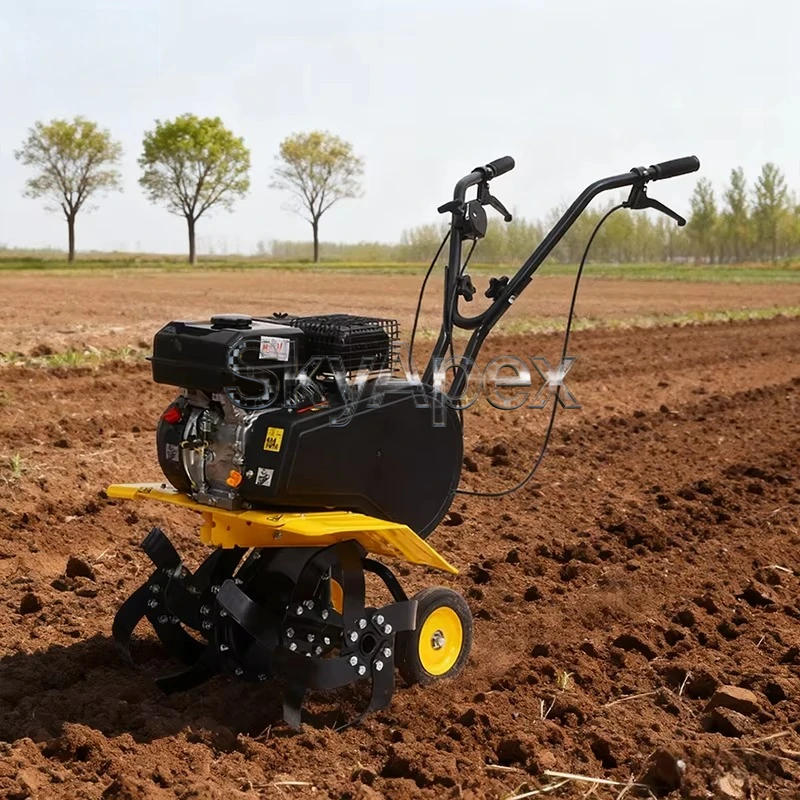 New agricultural multifunctional tiller small two wheel cultivator for farm plowing and loosening soil