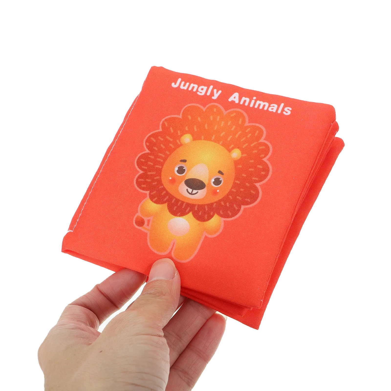 Libro de Tela 3D Portátil para Recién Nacidos, Reconocimiento de Animales, Libros de Tela Arrugada, Bebés de 0 a 6 Meses, Viajes, Educación Temprana