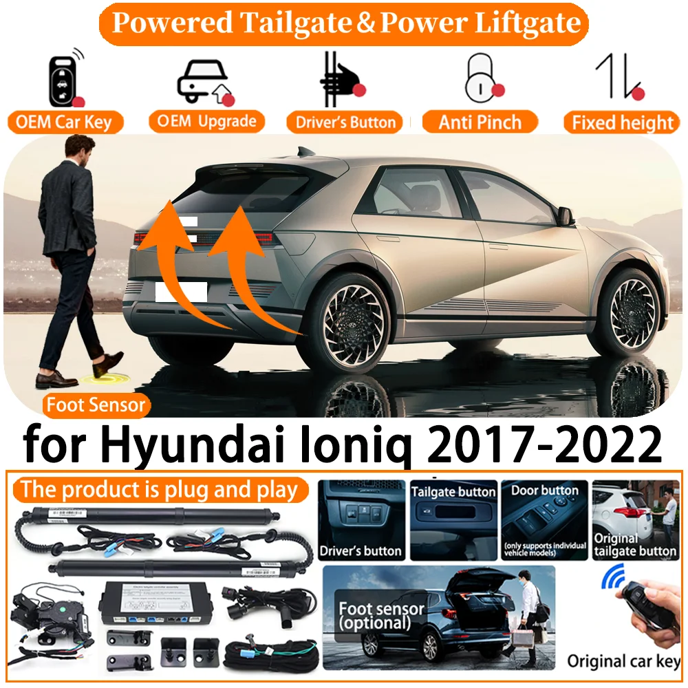 

ZhuCamX Car OEM Smart Powered Tailgate system for Hyundai Ioniq 2017-2022 Automatic Electric Power Tailgate Tail Gate Lift kit