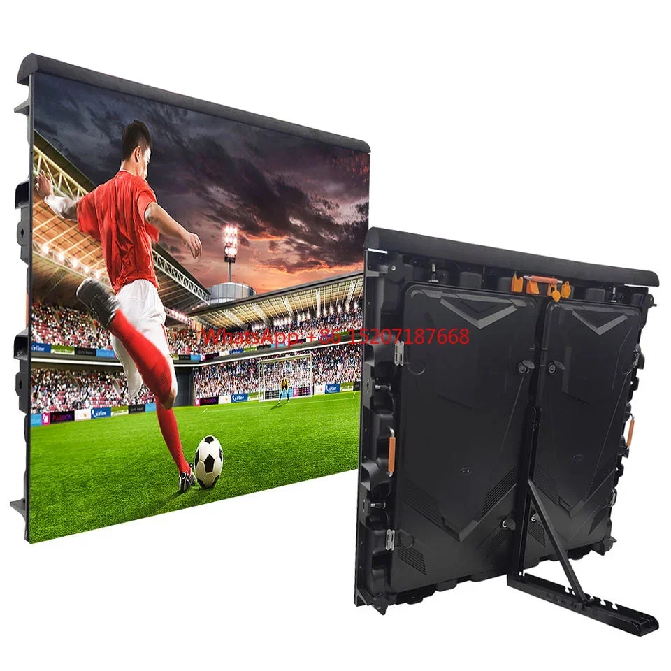 Led Display On Football Field Edge Vertical Stand Screen 43 Stadium Outdoor Waterproof Indoor Rental Cabinet Led Display Screen