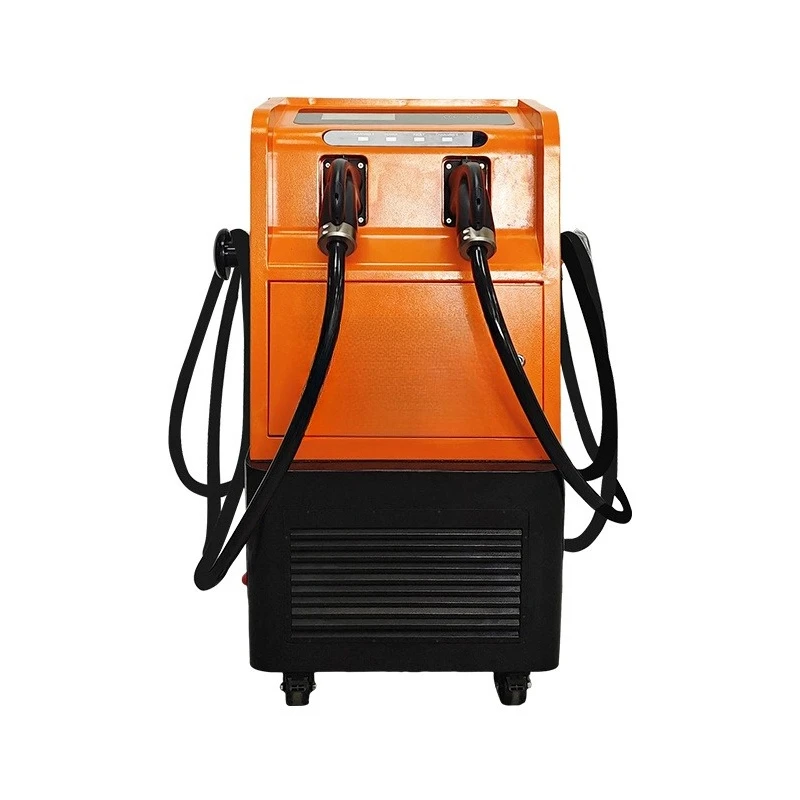 Portable 60KW/80KW Mobile Electric Vehicle Charging Station Fast EV DC Charger Pile RFID Function New IP54/55 for Outdoor Use