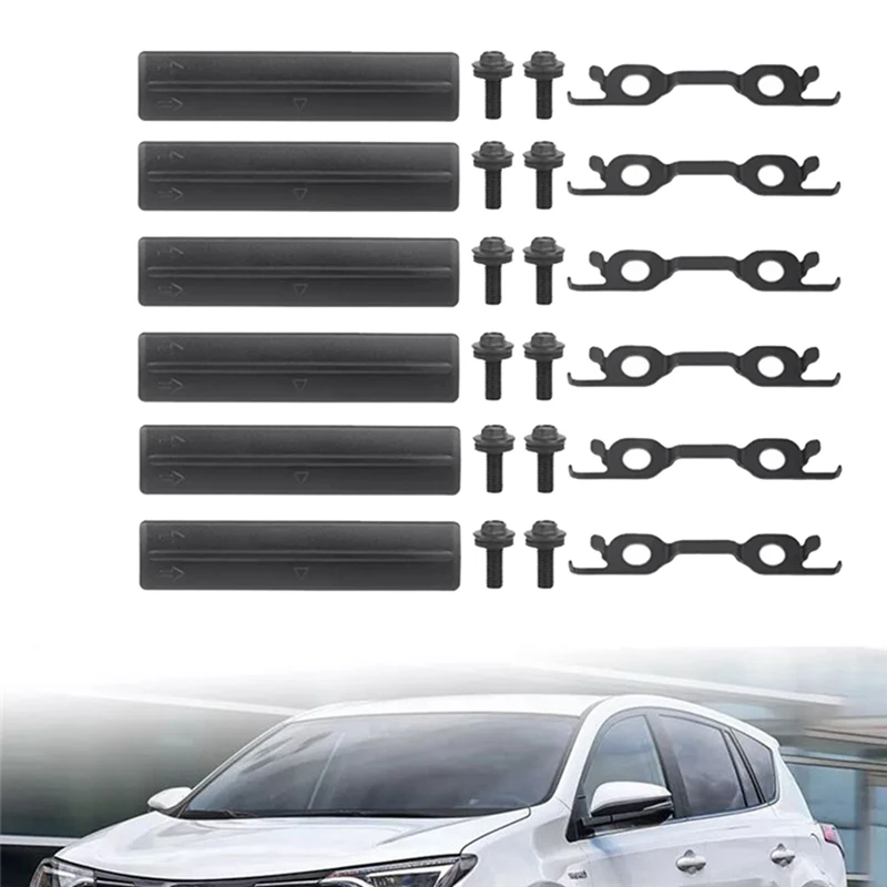 Super Sale 6pcs Roof Drip Rack Removal Cover Bolts Bracket Clip Kit 75596-35020 for Toyota FJ Cruiser 07-14 Prado Lexus 75596-35