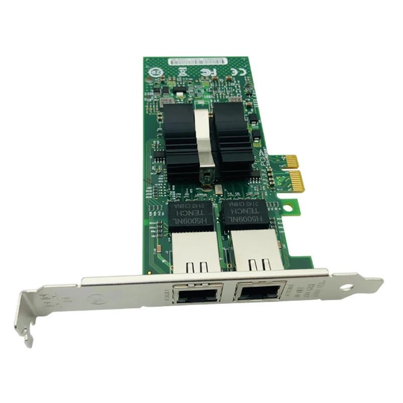 Nueva tarjeta de red PCI Express 82576 EB/GB puerto Dual PCIE X1 Gigabit Ethernet 10/100/1000Mbps adaptador LAN controlador con cable E1G42ET