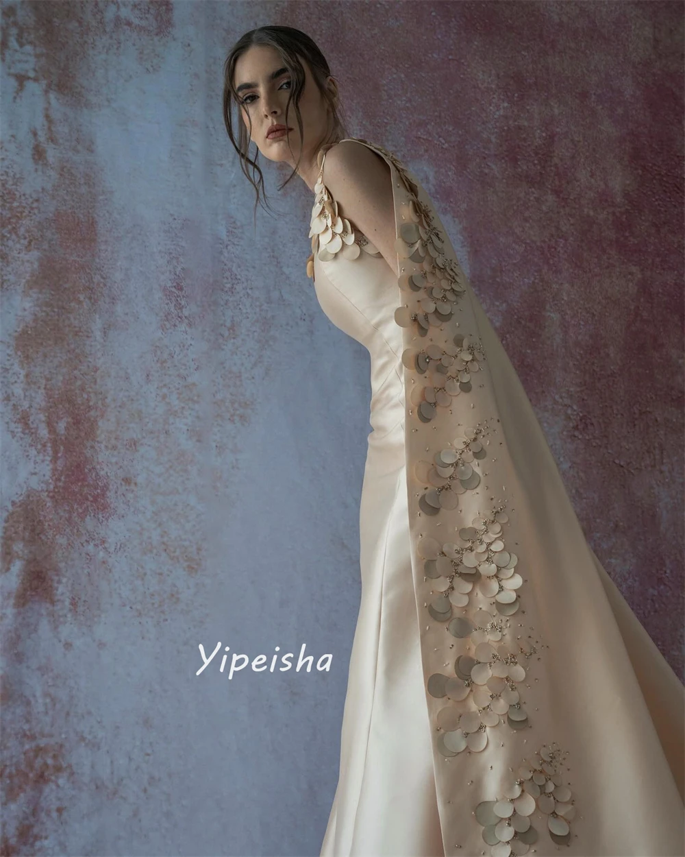 Yipeisha komplizierte exquisite Juwel Ballkleid Quaste Perlen boden lange Röcke Charme use Ballkleider