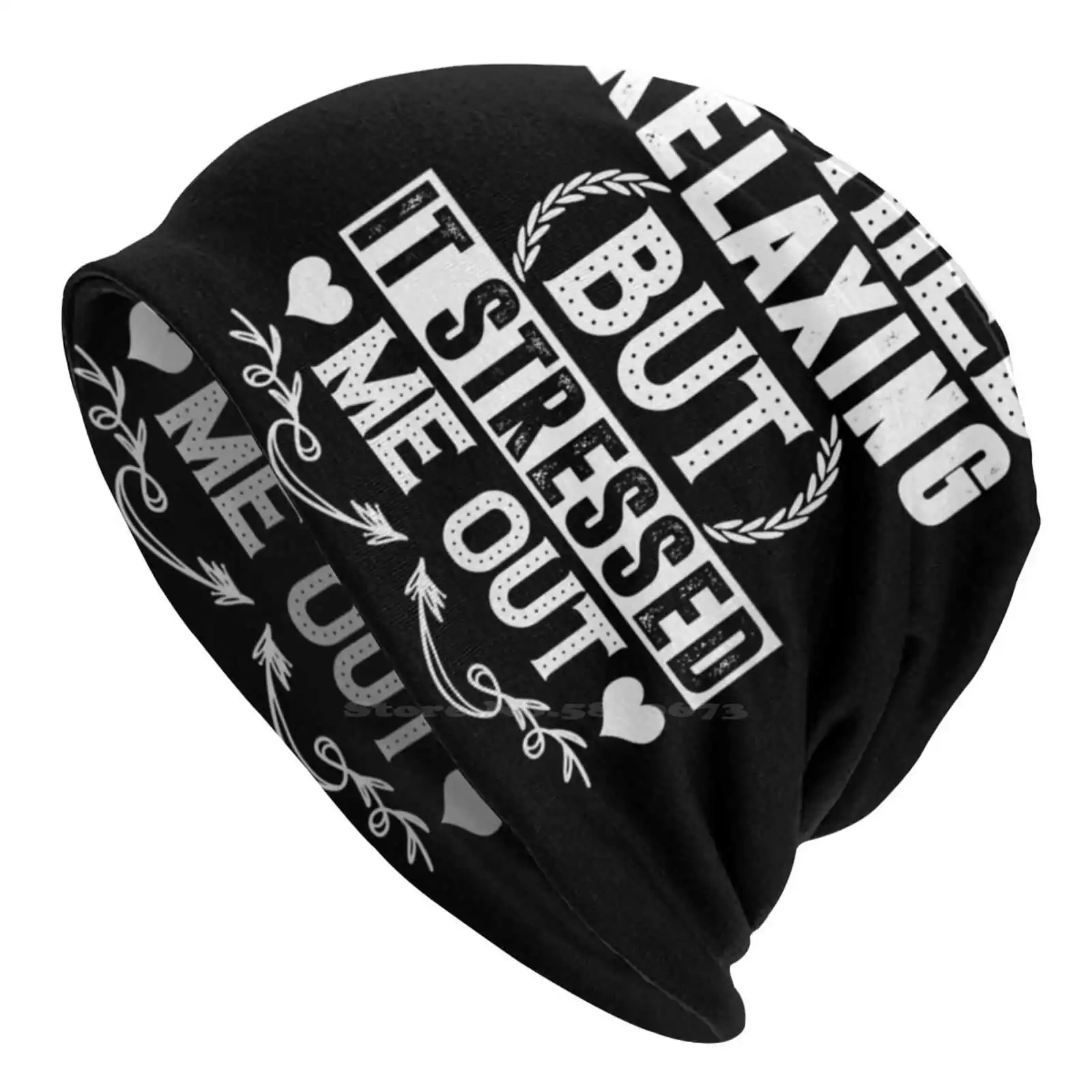 I Tried Relaxing But It StMurcia Me Out-Funny Shirt Whole Hat, Warm Beanie, Outdoor Caps, Loves Favourite, Ta ologist Funny