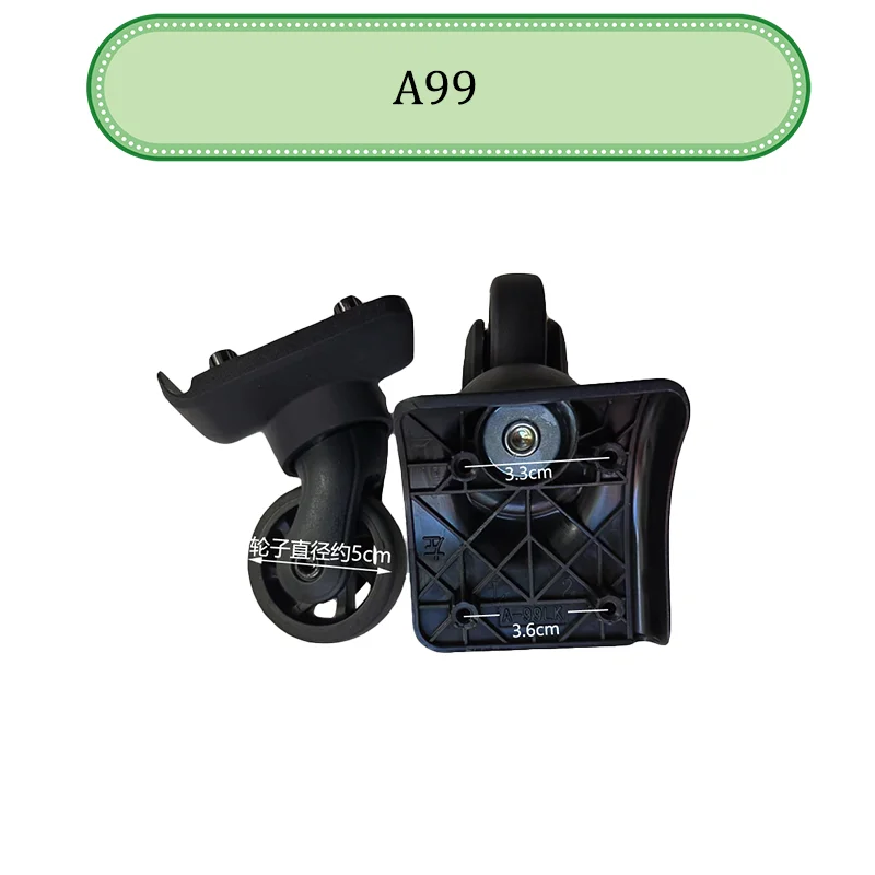 For HOSHENG A99 Suitcase Wheel Replacement Kit - 360° Spinner Wheels With Bearings - Universal For Luggage
