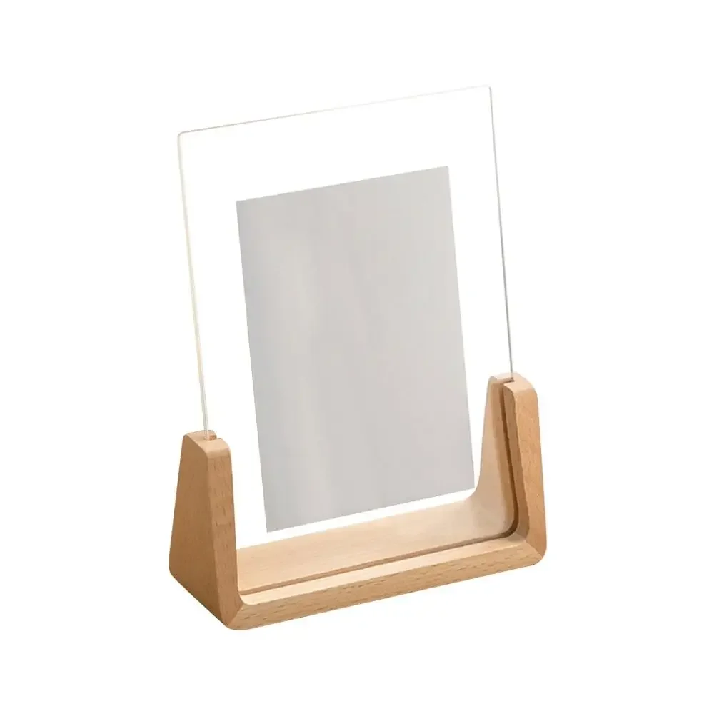 Creative Walnut & Beech Acrylic U Shape Photo Frame, Wedding Decor