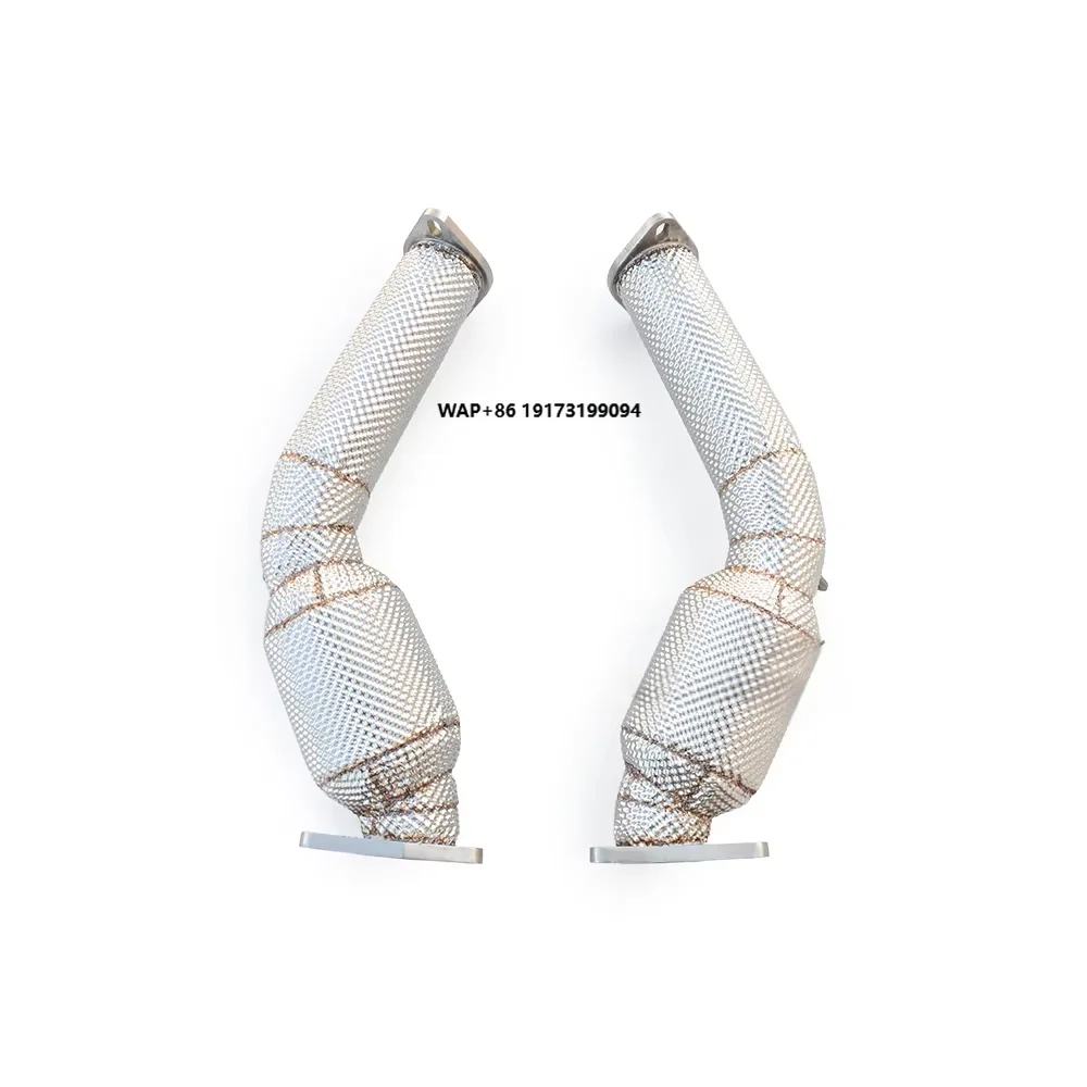 

Insulated Ss304 Catalytic Converter for Infiniti Q50 3.7 2013-2020 High Flow Exhaust Downpipe Power Upgrade Perfect Installation