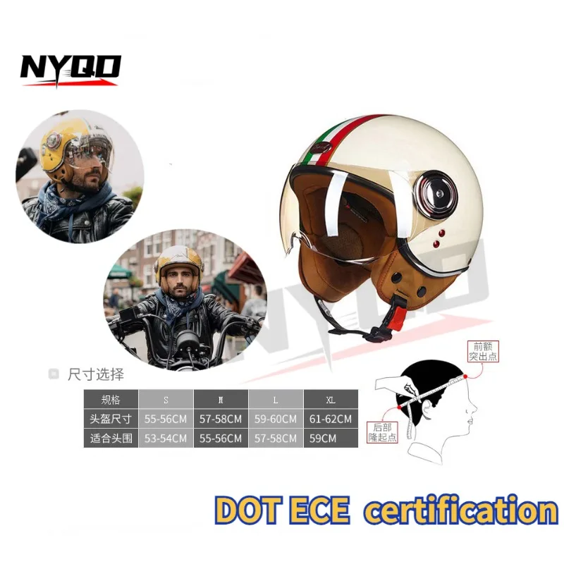 

Capacete BEON 110B Open Face Motorcycle Helmet beon motorbike casco Jet Vintage Retro helmets scooter ECE certification