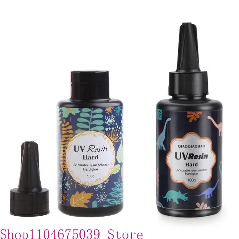 

5asd UV Resin Crystal Clear Hard Ultraviolet Curing Epoxy Resin DIY Jewelry Making Art Nail Art Accessory Craft Decor