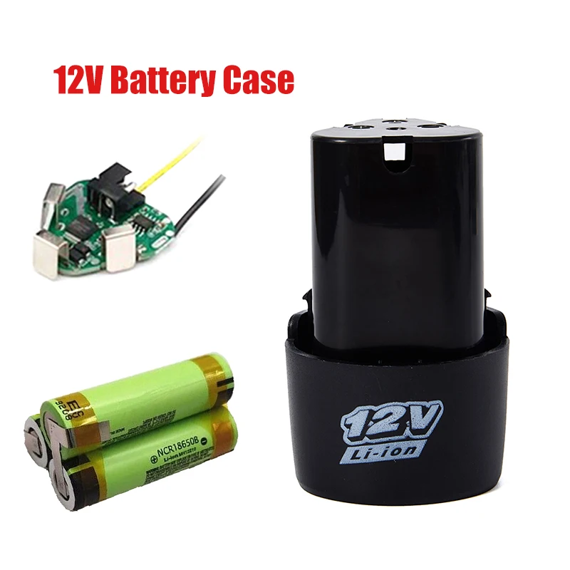 Latest Plastic Case New 12V 18650 Lithium Battery Case Screw-Free Lithium Drill Rechargeable Battery Case