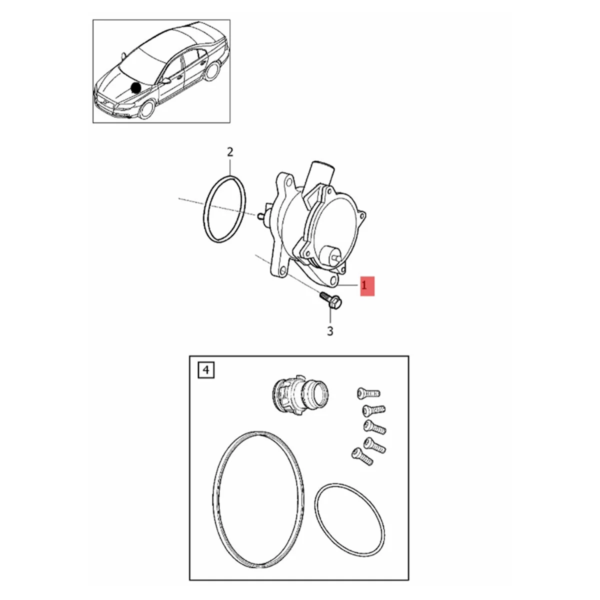 

Brake Control Vacuum Pump 6G9N-2A451-AH 31401152 for Volvo S60 S80 V70 XC60 XC70 XC90 10-2015 LAND ROVER LR2