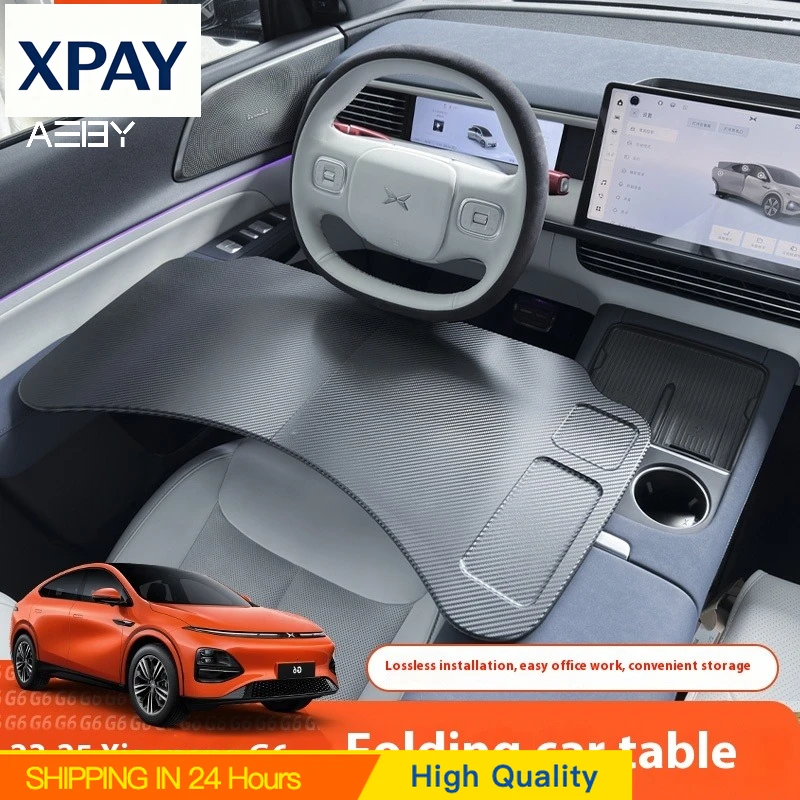 New Car Car Small Table Plate For ​​Xpeng G6 2023-2025 Main And Co-Driver Dining Table Folding Computer Table Car Interior Acces