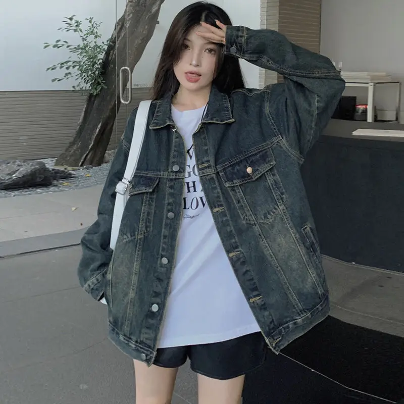 معاطف الدنيم للسيدات المرأة الربيع تويد مربوط مطابقة مهرجان الشباب الدوبامين الطبقات النمط الفرنسي وشاحات الدانتيل الستر