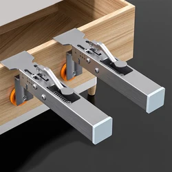 Drawer Fixing Clamp Stainless Steel Right Angle Fixing Clip One-Touch Fixed Removable Drawer Clamp for Drawer Panel Installation