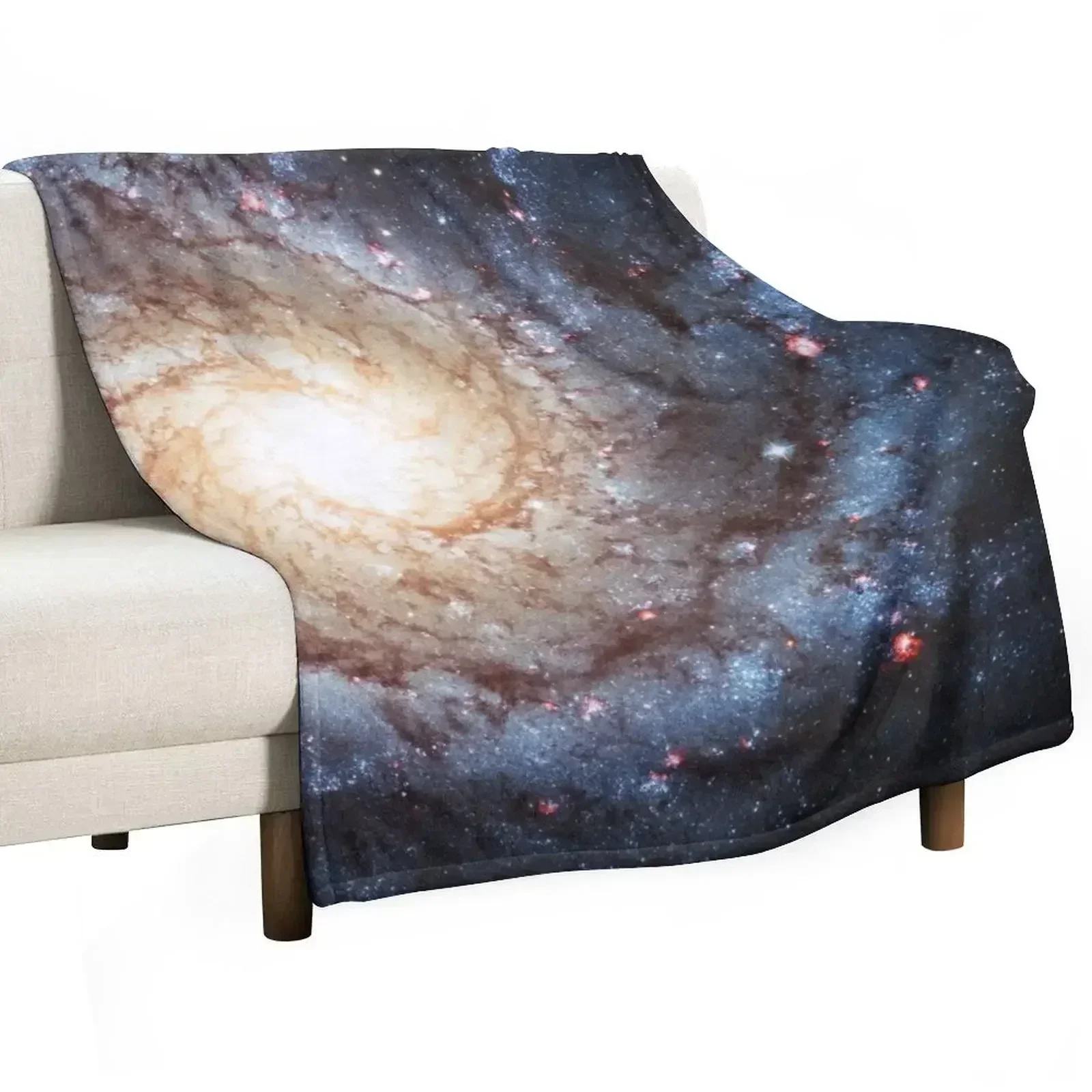 

Spiral Galaxy Throw Blanket Cute Plaid Personalized Gift for sofa Blankets