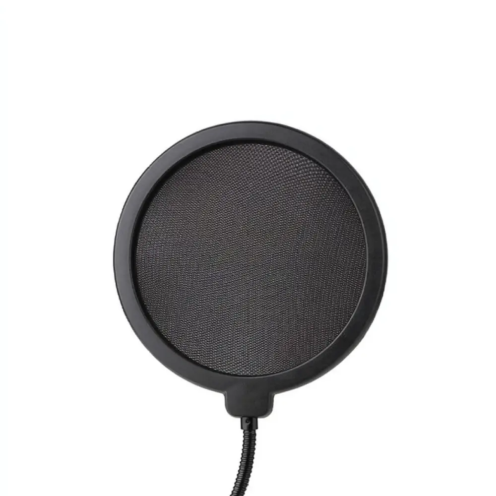 Professional Mic Pop Filter Double Mesh Screen Wind Guard For Audio Recording Studio Streamer Vocal Filter Mask
