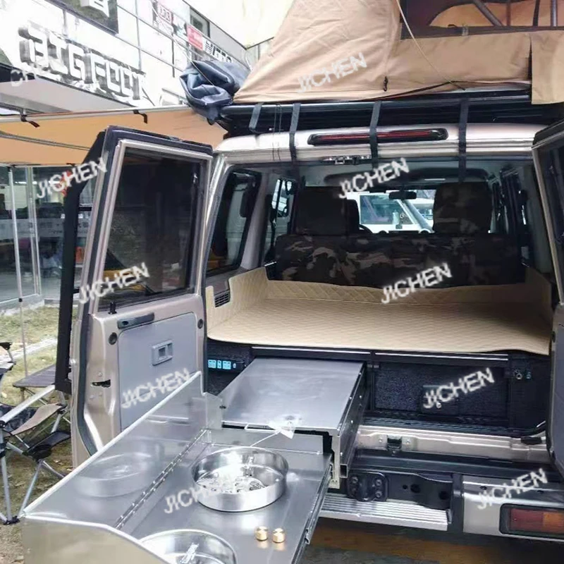 For Off-Road Car Drawer LC76 Car Drawer System Land Cruiser 70 Series Car Storage Drawer
