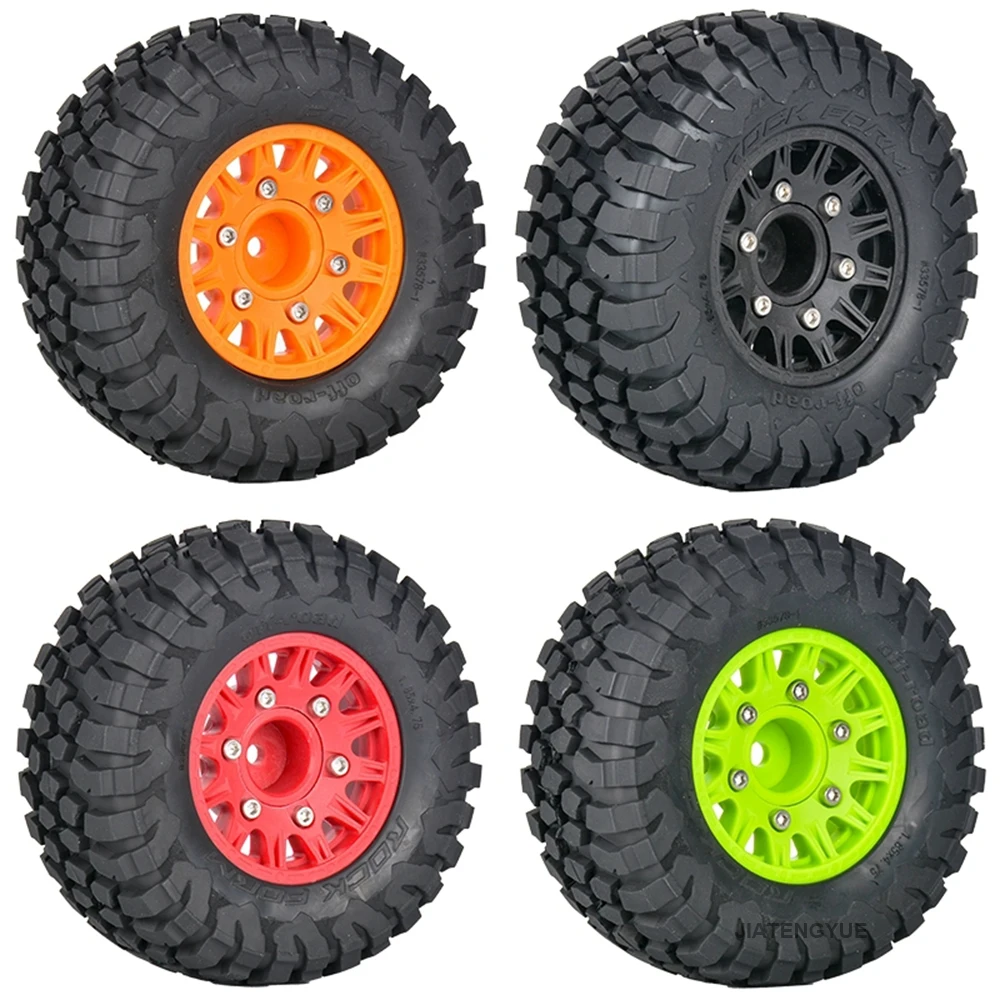 1:10 RC Car Tires Radio Control All Terrain Wear-resisting Climbing Universal Off-Road Wheels Tires 12MM/14MM/17MM Adapter