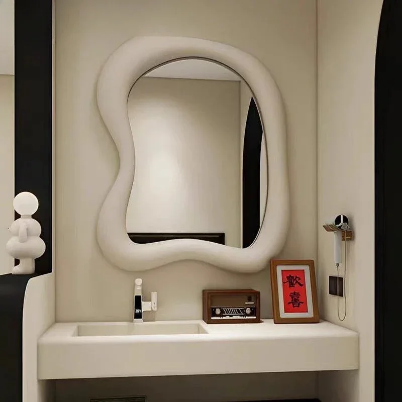 Luxury Elegant Mirrors Irregular Themed Art Corner Mirrors Flower Salon Decoraciones De Habitaciones Home Decorations Item