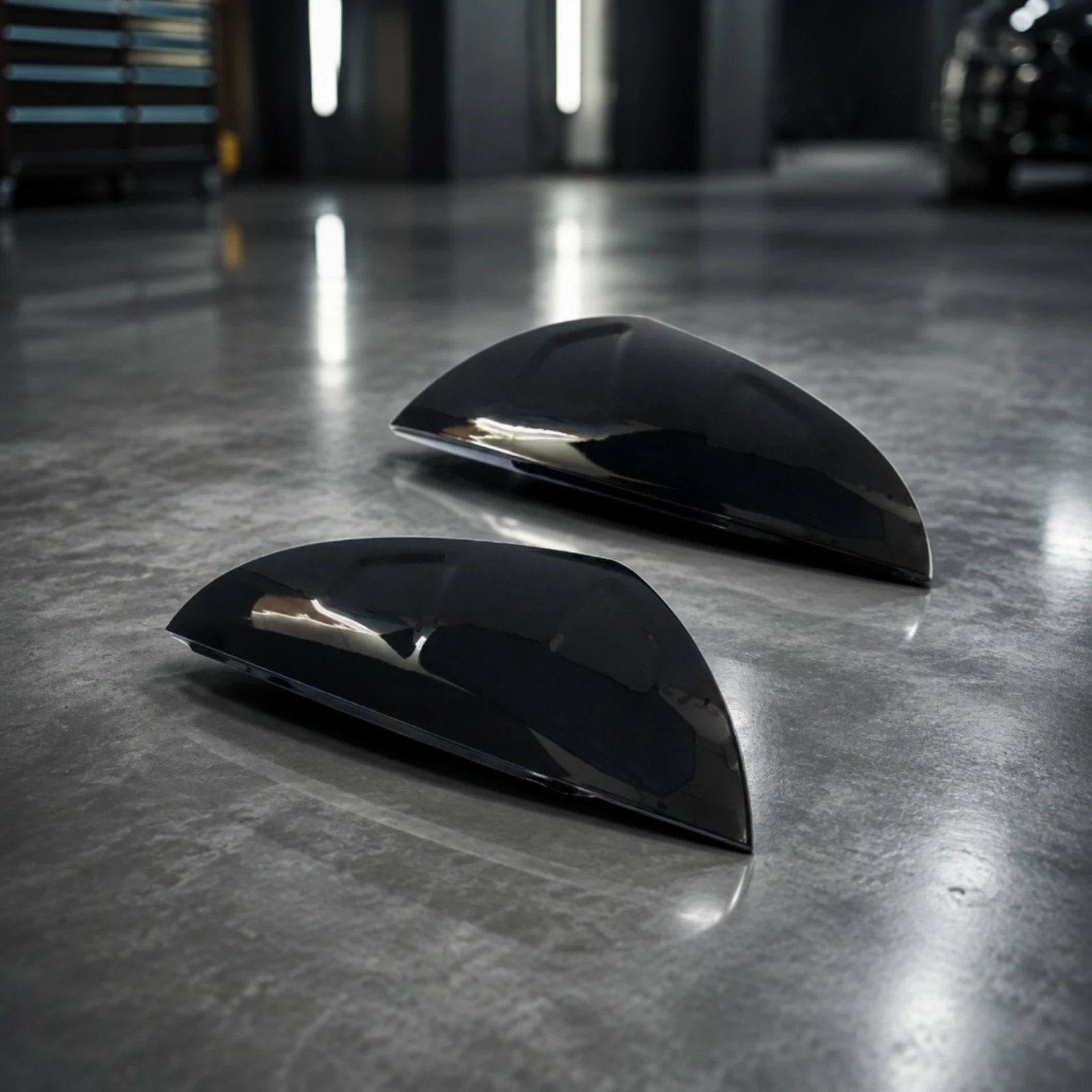 Lexus IS Mirror Cover Glossy Black Replacement Mirror Cover with Mounting Clips Auto Part No Modification Required