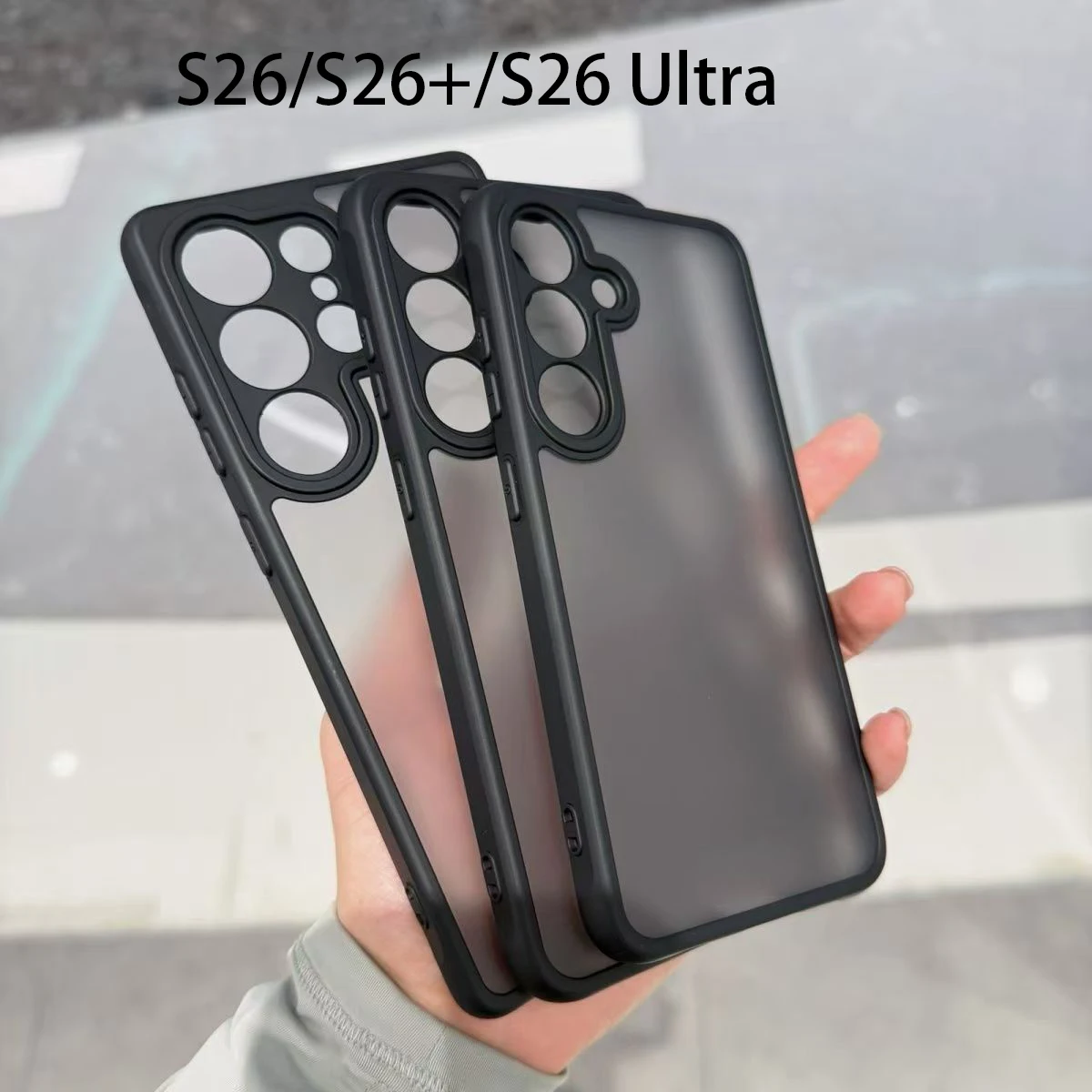 Original Luxury Skin Feel Matte Armor Case For Samsung Galaxy S26 Plus S26+ S26Plus S26Ultra Shockproof Protection Cover Cases