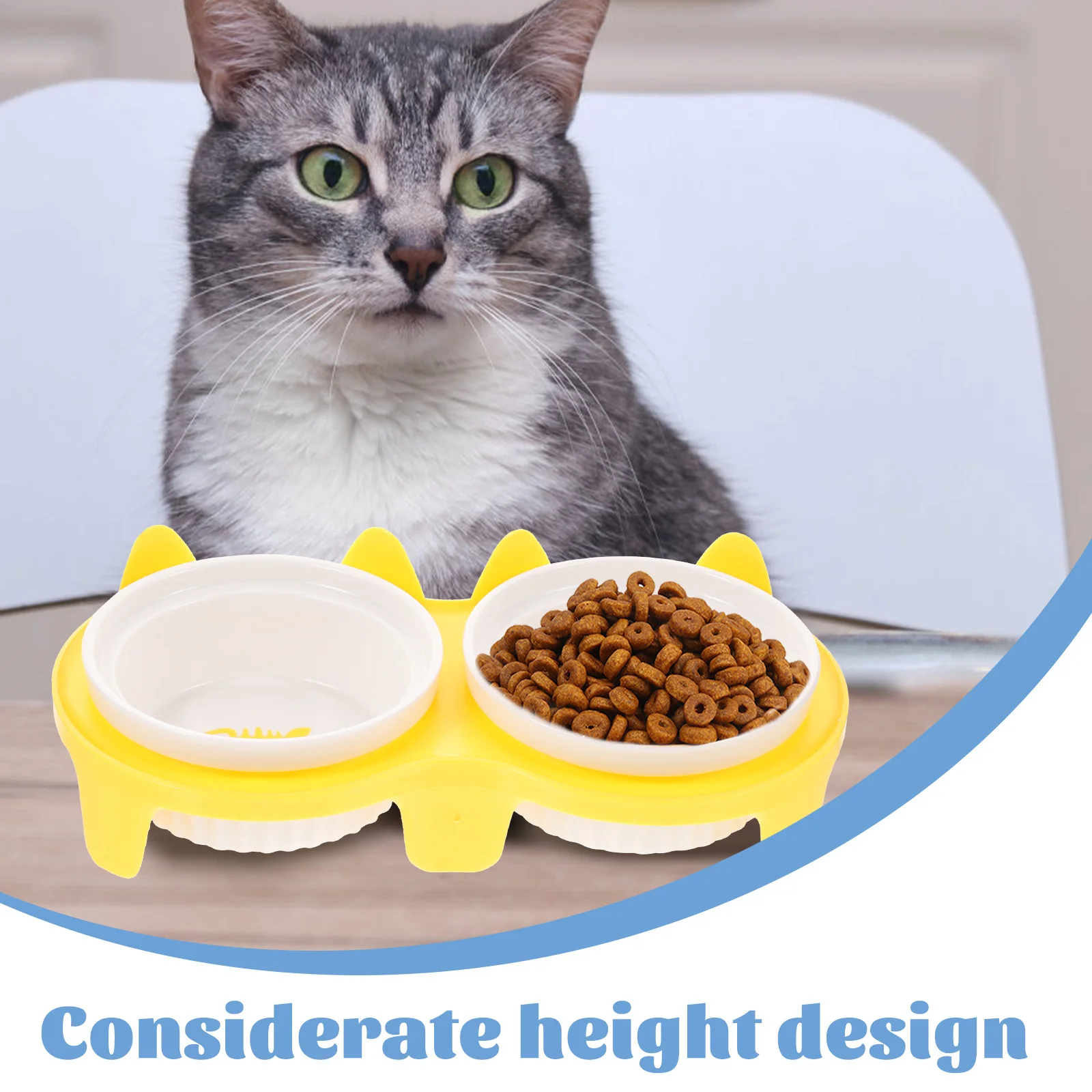 

1Set Ceramic Dog Bowl Suitable for Water Or Food Portion Control Design Convenient Cleaning Process Ideal Gift for Pet Lovers