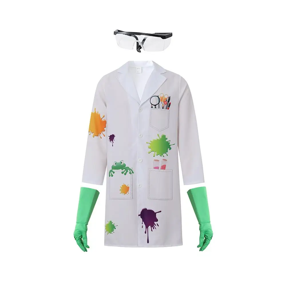 زي الهالوين للنساء: فتى فرانكنشتاين، عالم الأحياء المجنون، وحش الأبحاث الحيوانية، فستان حفلات خريفية متأخرة وحفلات الكاريوكي،... #5