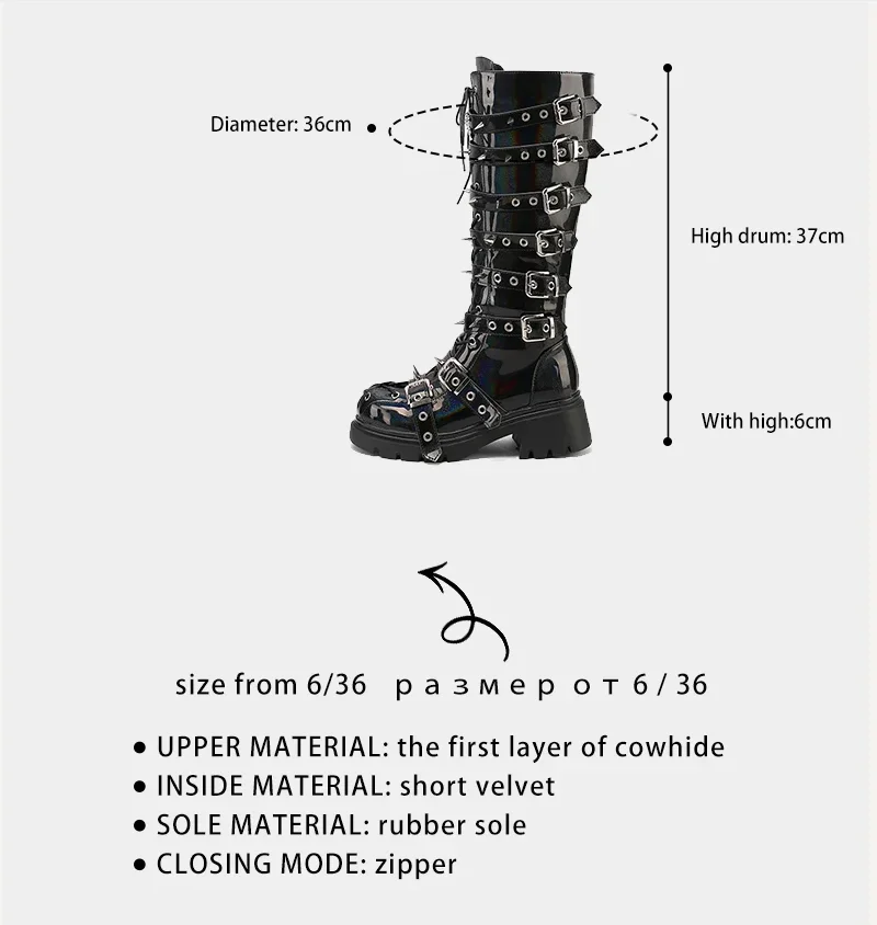 Ods Colors Punk Style Long Boots Women Increased Height Slimming Effect Dazzling Rivets Motorcycle Boots Silver Gold Pink 414243