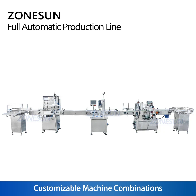 Zonesun ZS-FAL180P10 garrafa pequena tampando e máquina de etiquetas com impressora a jato tinta inteligente