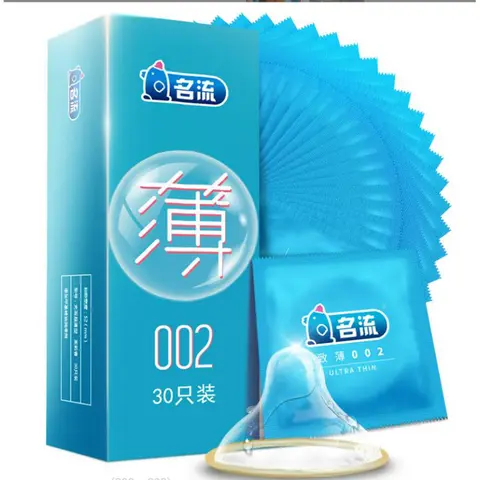 PERSONAGE 002 Ultra Thin 52mm Natural Latex Condoms Lubricated Smooth Long-lasting for Men Adult Intimate Sex Product