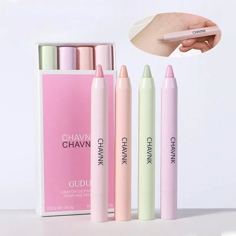 Chavnk Solid Perfume Balm Fragrance Pen Portable Men Solid Balm Mild Long Lasting Aroma Deodorant Fragrance Body Antiperspirant