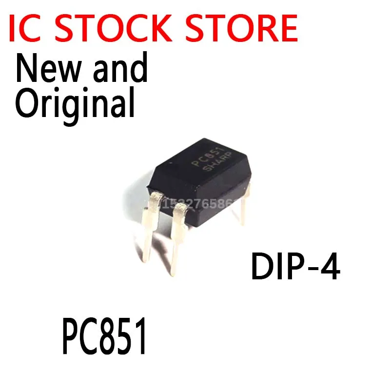 10PCS New and Original  DIP-4 PC851XNNSZ0F  PC851XJ0000F  optocoupler PC851