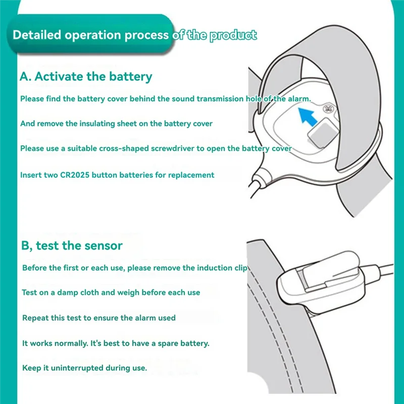 للأطفال والكبار إنذار التبول اللاإرادي MA-108 التذكير الرطب لفتاة أطفال رجل يبلغ من العمر-Y44A