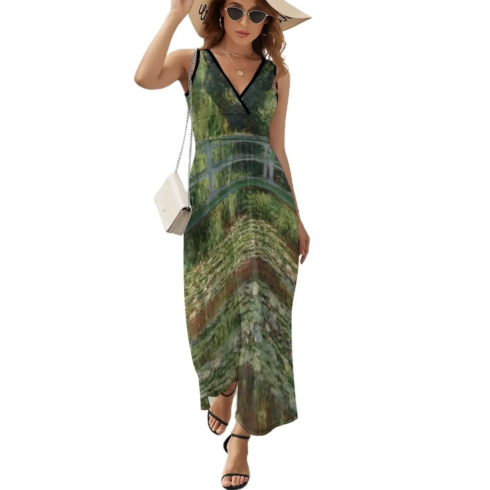 

Monet Japanese Bridge Sleeveless Dress birthday dress dress summer outfits for women 2024 dresses for official occasions