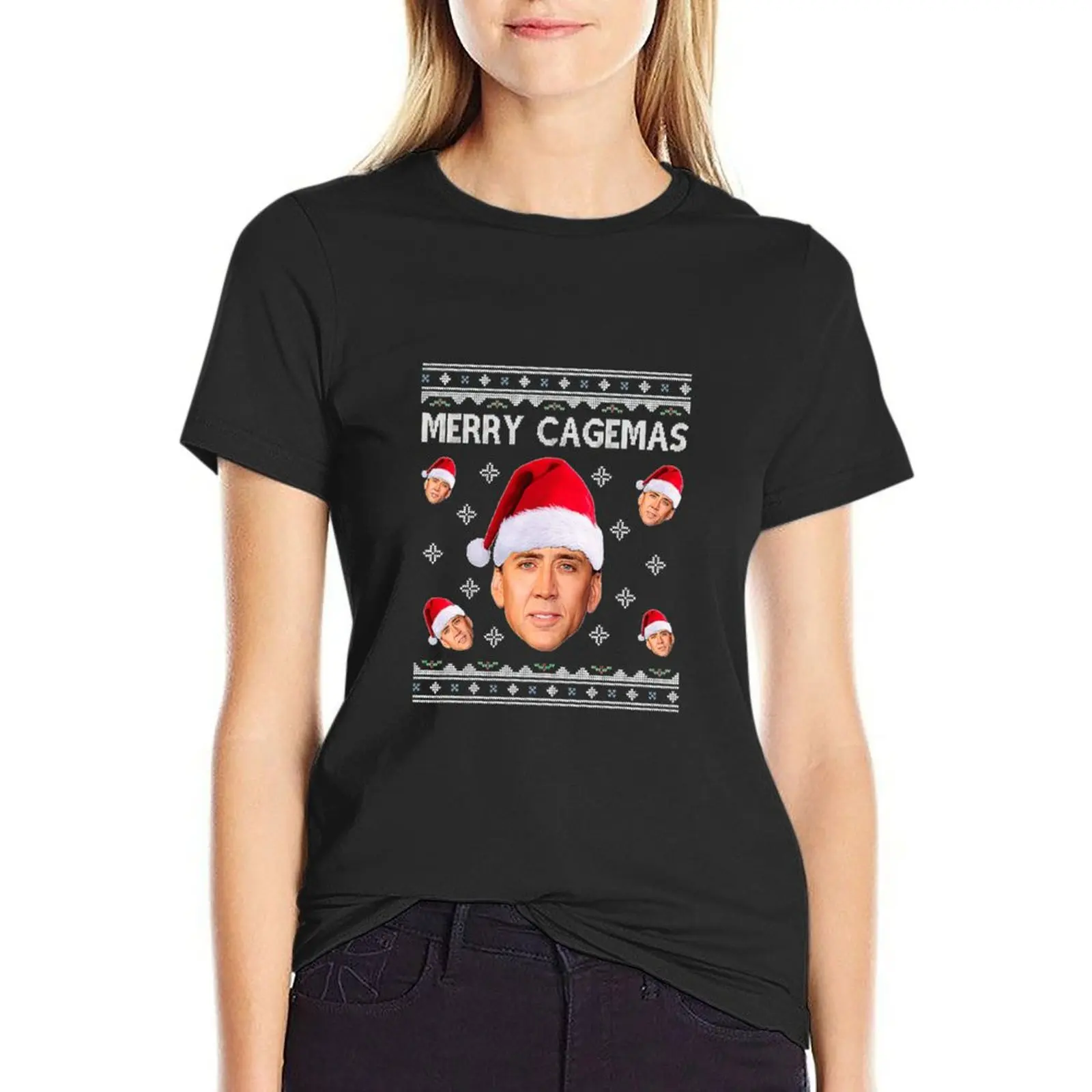 Nicolas Cage T-Shirt vintage clothes blacks cute t-shirts for Women