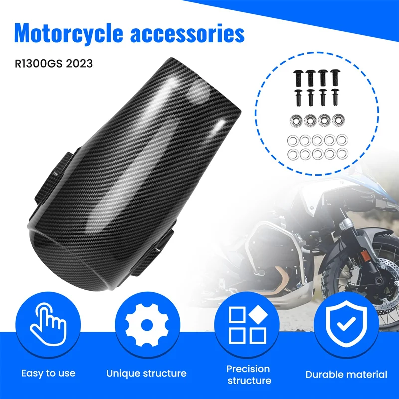 Acessórios da motocicleta pneu dianteiro fender paralama hugger para bmw r1300gs r 1300 gs 2023 2024 roda respingo guarda