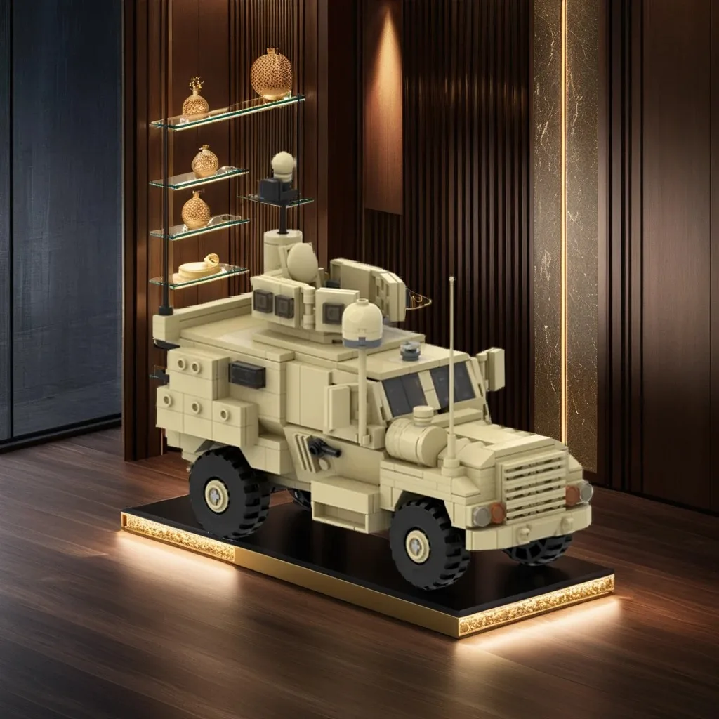 

542 шт. MOC 4x4 MRAP тактический бронеавтомобиль военная транспортная модель автомобиля DIY модель строительные блоки игрушки на день рождения подарок