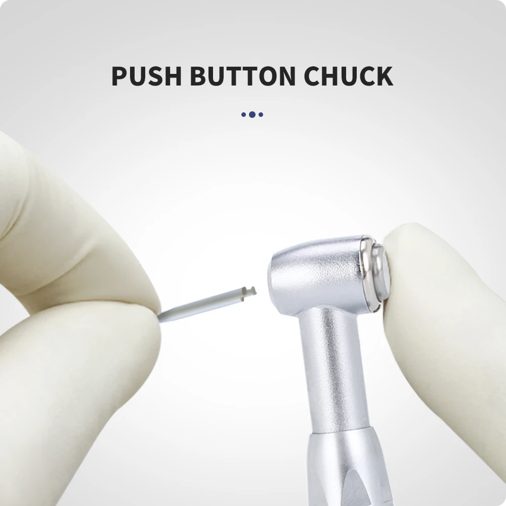 Dental E-type Push Button Contra Angle AZDENT Low Speed Handpiece Bur Odpowiedni 2,35 mm Autoclavable 135 ° C