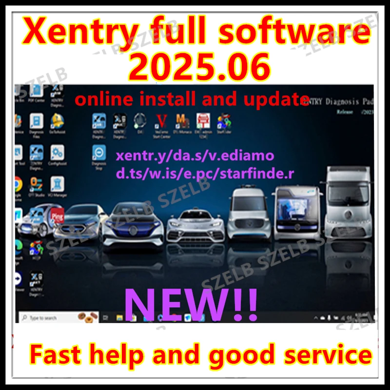 

Новейшее полное программное обеспечение xentry 2025.06 для MB STAR sd C6/openport 2025.06 xentry DAS онлайн-остановление обновления vediam.o dts wis epc