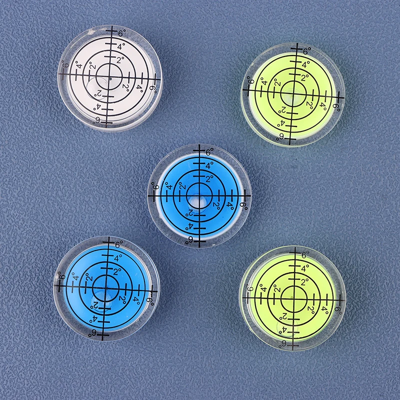 2Pcs 32*12mm/32*7mm Spirit-Bubble Level Surface Degree Marking Level Round Measuring Meter Acrylic For Construction Manual Tools