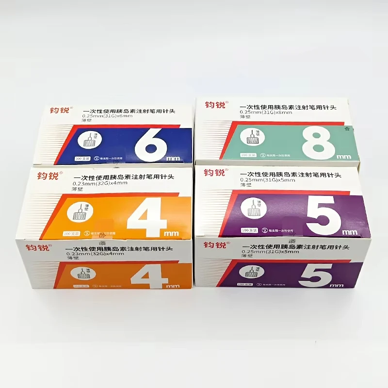 Obrázek 3: Velkoobchod vysoký kvalita inzulín pero jehlice 32G 31G 4mm 5mm 6mm 8mm 100ks uitra hubený zeď pro bezbolestné diabetik injekce ﻿