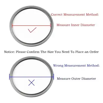 Odolný těsnicí kroužek pro tlakový hrnec, univerzální gumové těsnění 2L/2,5L/2,8L, bílý silikonový kroužek 4L/5L/6L/8L 8 nejlepší prodej gumové těsnění tlakového hrnce - №5